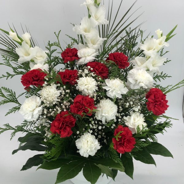 Homenaje blanco y rojo