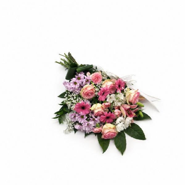 Palma rosas rosadas