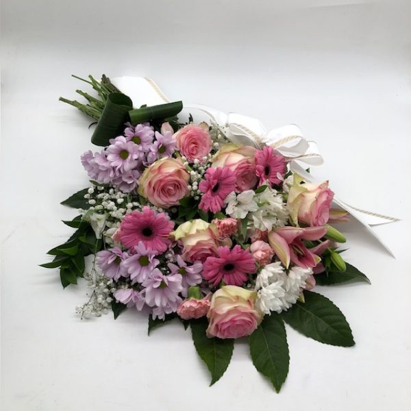 Palma rosas rosadas